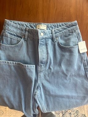 We The Free Pale Blue Barrel -Leg Jeans